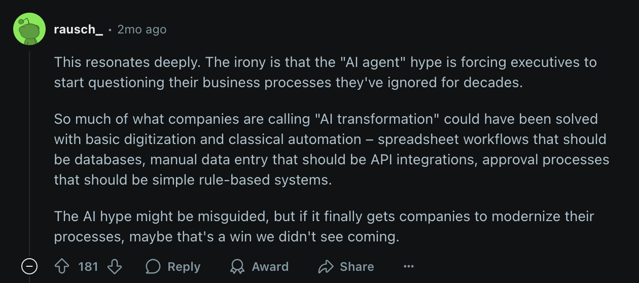 図13: I’m starting to lose trust in the AI agents space. : r/AI_Agents